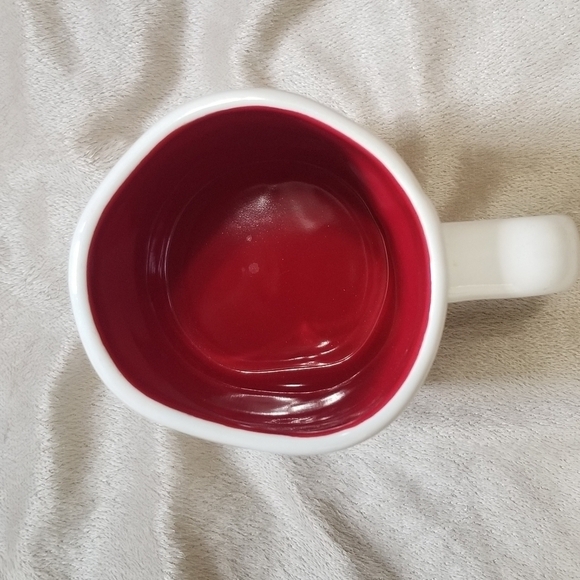 Rae Dunn Elf Christmas Holiday Coffee Mug. White w/ Red Interior. NWT - Picture 2 of 4
